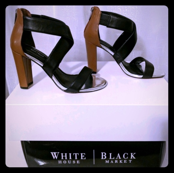 White House Black Market Shoes - White house black market color block heels
